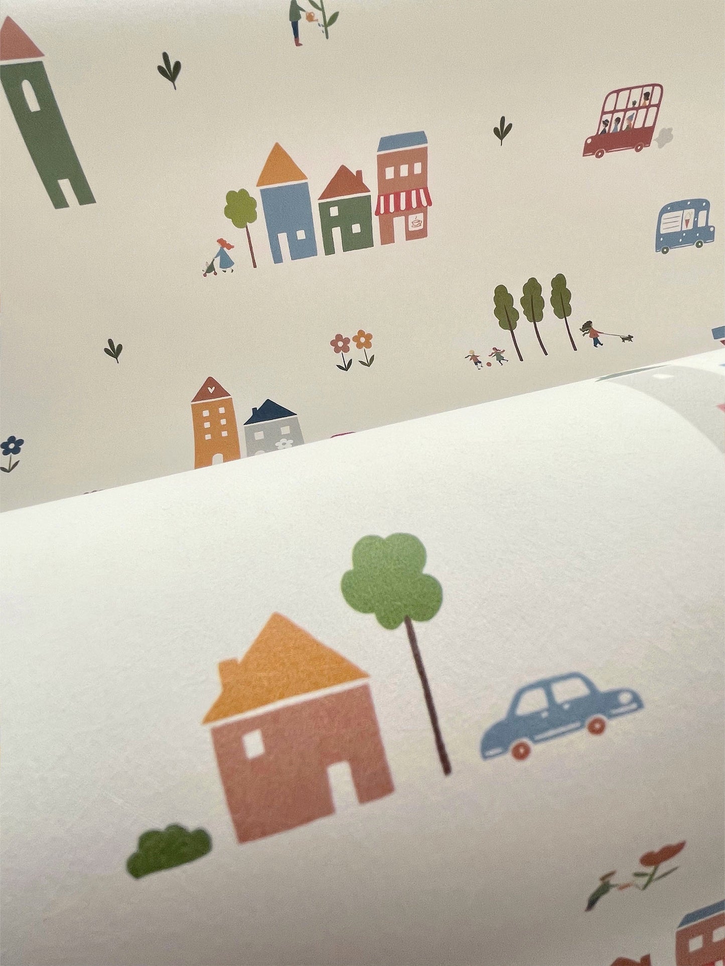 Little Town Luxury Children's Wallpaper